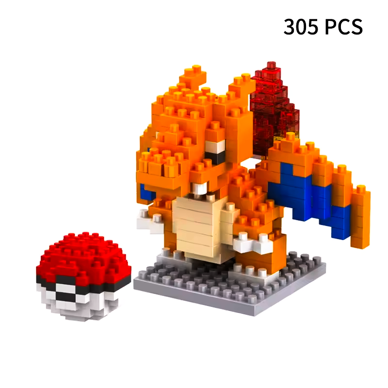 Charizard Armable - Kit de Bloques Pixel