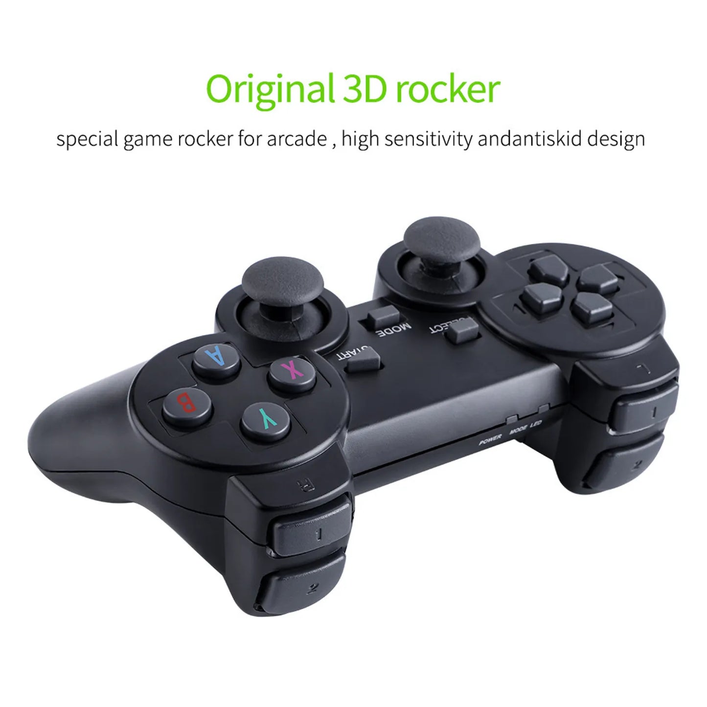 Consola Retro Stick 4K (64GB) - ¡Miles de Juegos + 2 Mandos Inalámbricos!